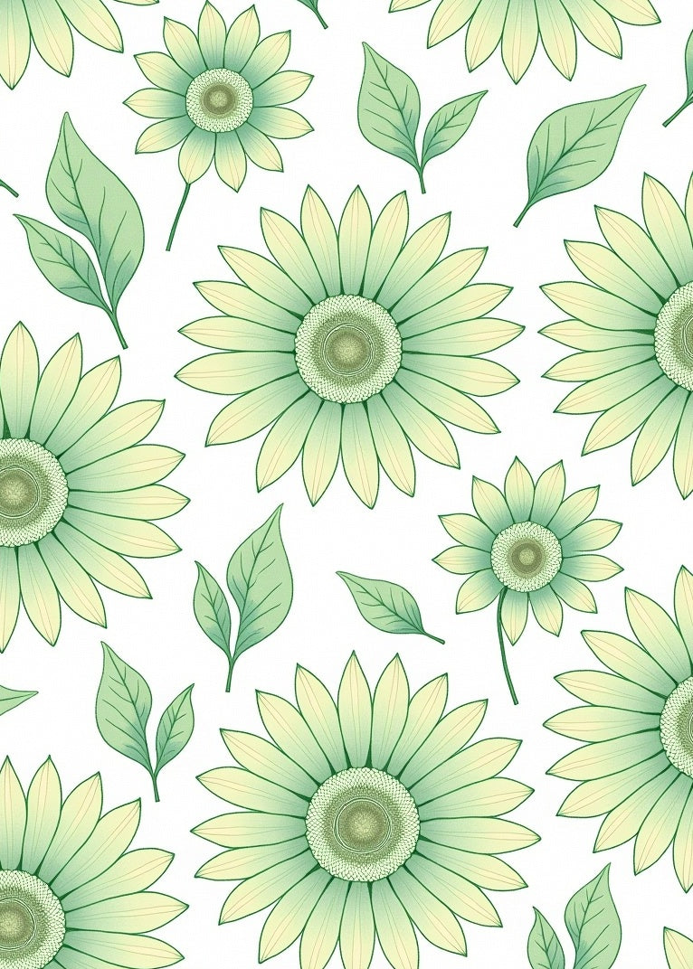 Whimsical Garden Dreamy Ethereal Delicate Artistic (White) - ODIKA