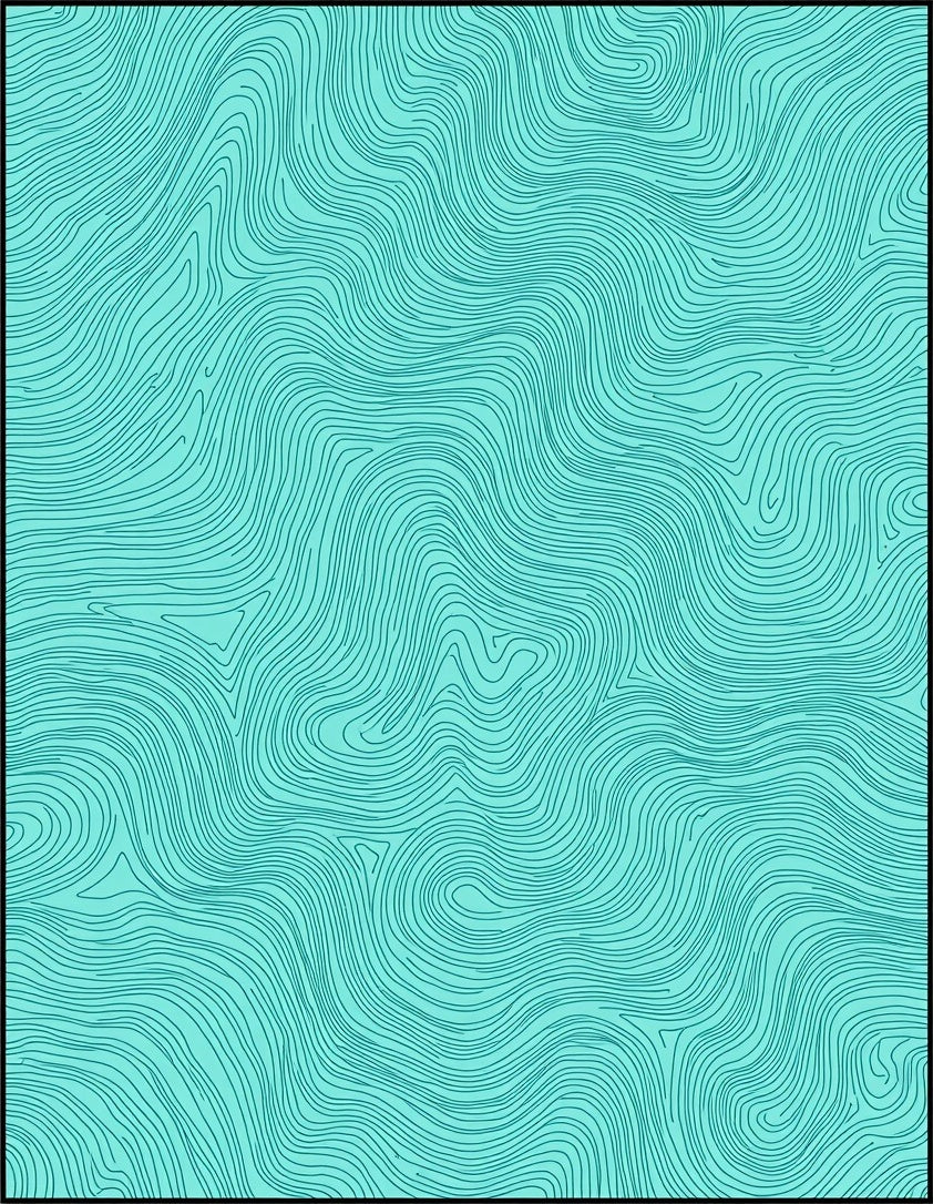 Wave Ripple Positano Mediterranean Elegant (Black) - ODIKA