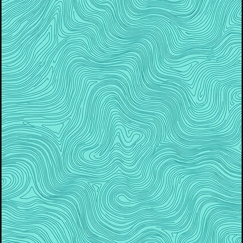 Wave Ripple Positano Mediterranean Elegant (Black) - ODIKA