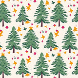 Yuletide Conifer Forest Design with Twinkling(Green)