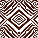 Stripe Interlocking Chevron Revival(Brown)