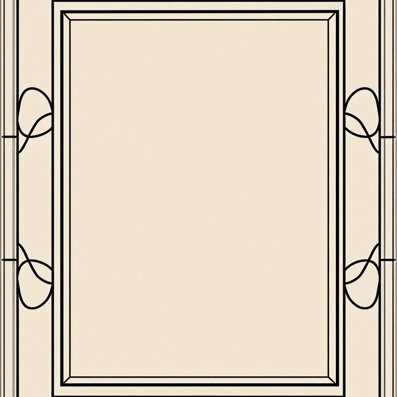 Lattice with Subtle Art Motifs (Beige) - ODIKA