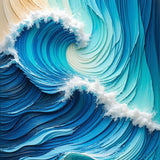 Beach Theme Non Slip for Girls Playroom(Blue)