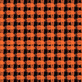 Harvest Plaid Check with Interlocking Classic Lattice Motif(Black)