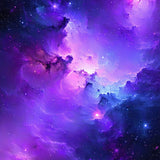 Vivid Celestial Starfield Motif(Purple)