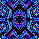 Vivid Zigzag With Dynamic Light Streaks (Blue)