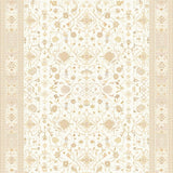 Elegant Beige Prayer Area With Intricate Geometric Embellishments(Beige)