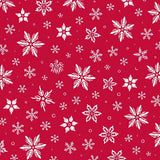 Elegant Frosty Blossom Accent Handwoven Artisan(Red)