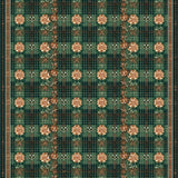 Colorful Botanical Plaid for(Green)