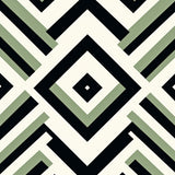 Boho Chevron Stripe Design with Textured Finish (Black) - ODIKA