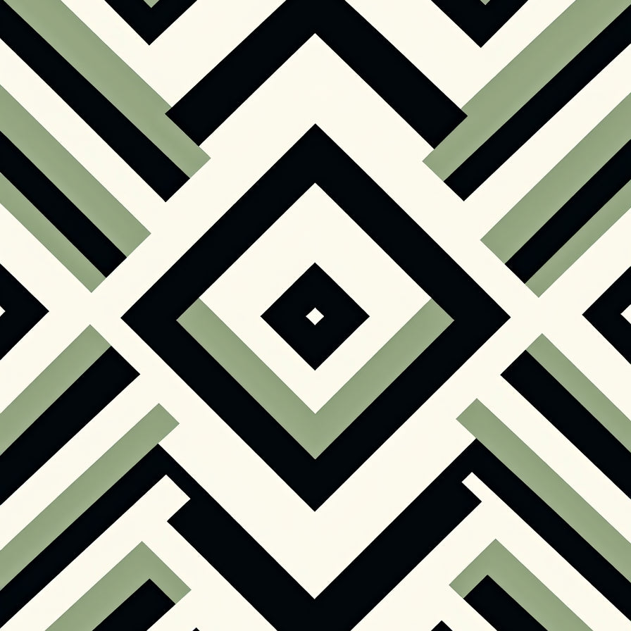 Boho Chevron Stripe Design with Textured Finish (Black) - ODIKA