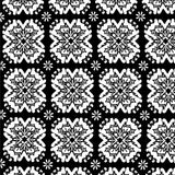 Buffalo Check with Nordic Snowflake Accents(Black)