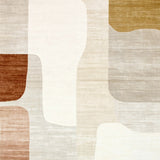 Corner Abstract Beige Palette with Textured Look(Beige)