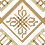 Minimalist Interlocking Lattice Abstract Foldable(Brown)