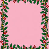 Traditional Swag Design with Festive Berry Clusters(Pink)