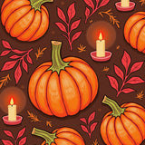 Autumnal Equinox Semicircular Entry Displaying Illuminated Squash(Orange)