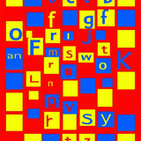 Vibrant Educational Alphabet Design(Blue)