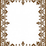 Easy Care Traditional Paisley Motif Floor Covering with Ethnic Details(Brown)