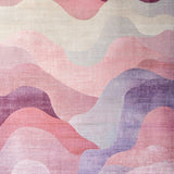 Blush Mirage with Pastel Mauve Waves and Rose Pink Accents(Pink)
