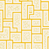 Contemporary Mosaic Labyrinth Artistic Display(Yellow)