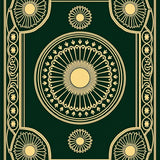 Celestial Medallion Interlocking with Starburst Accents (Green)