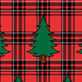 Seasonal Spruce Buffalo Check Accent Tapestry(Red)