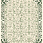 Damask Revival Featuring Interlocking Flourish and Artistic Scrollwork (Beige) - ODIKA