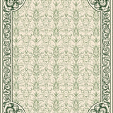 Damask Revival Featuring Interlocking Flourish and Artistic Scrollwork (Beige) - ODIKA