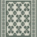 Venetian Brocade Majesty Worn Enchantment Dignified Adornment (Ivory) - ODIKA