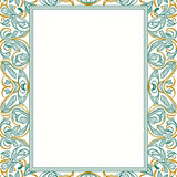 Artisan Scrollwork Interlocking Arabesque with Leaves(Green)