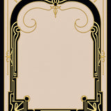 Modern Art Wave with Black Detailing(Beige)