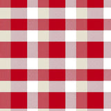 Farmhouse Gingham Yuletide Decorative Floor Covering(Red)
