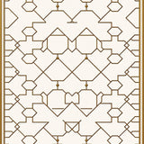 Elegant Lattice Framework Decorative Walkway(Brown)