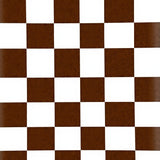 Checkerboard Motif Accent with(Brown)