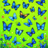Intricate Nature Themed Whimsical Touch(Blue)