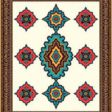 Medallion Quatrefoil Vintage(Brown)