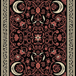 Witchy Moon and Floral Bones Ornate(Black) - ODIKA