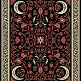 Witchy Moon and Floral Bones Ornate(Black) - ODIKA