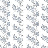 Subtle Floral Mosaic With Interlocking Petal Shapes (Gray)