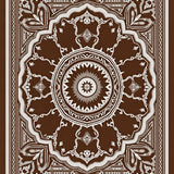 Stylish Medallion Boho Symmetrical Interwoven (Brown)