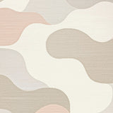 Beige Contemporary Ripple Effect Area Design(Beige)