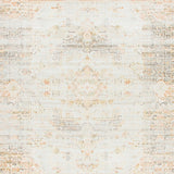 Elegant Cream & Beige Vintage Area(Beige)