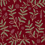 Joyful Evergreen Bough Seasonal Accent Path Cover(Red)