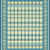 Symmetrical Trellis for Living(Blue)
