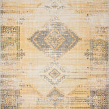 Large Beige Area with a Boho Chic Distressed Design and Earthy Hues(Beige)