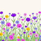 Elegant Wildflower Meadow Symphony Heirloom Artwork(Pink)