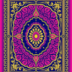 Intricate with Ornate Floral Border Design (Pink) - ODIKA