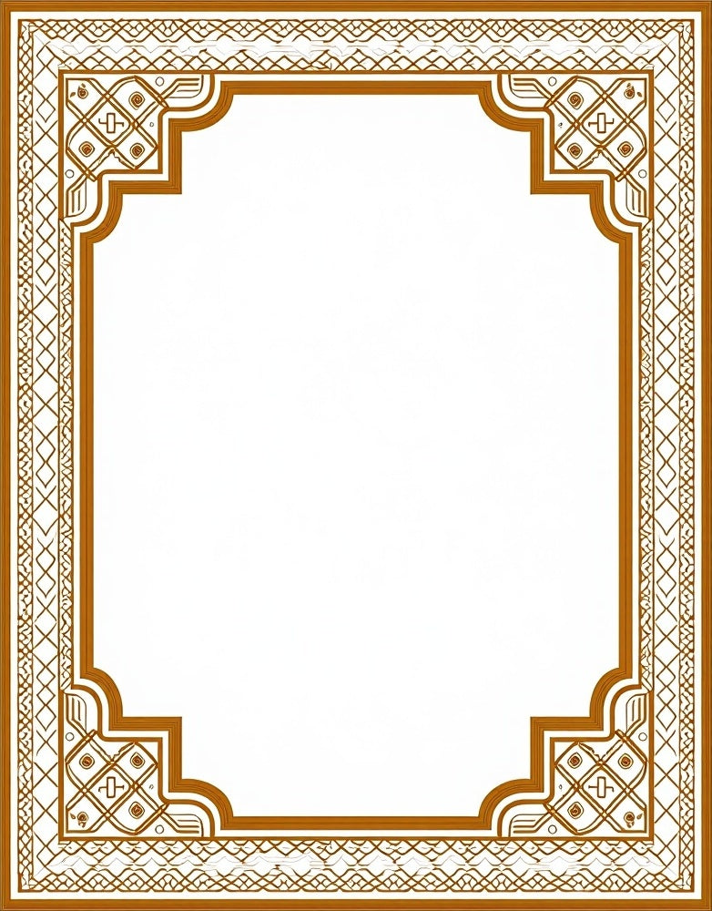Elegant Interlocking Lattice Trellis Ornamental (Beige) - ODIKA