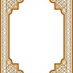 Elegant Interlocking Lattice Trellis Ornamental (Beige) - ODIKA