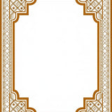 Elegant Interlocking Lattice Trellis Ornamental (Beige) - ODIKA